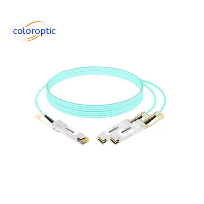 CO-1X1CP AOC DAC Cable 400G OSFP para 2x200G QSFP56 Links